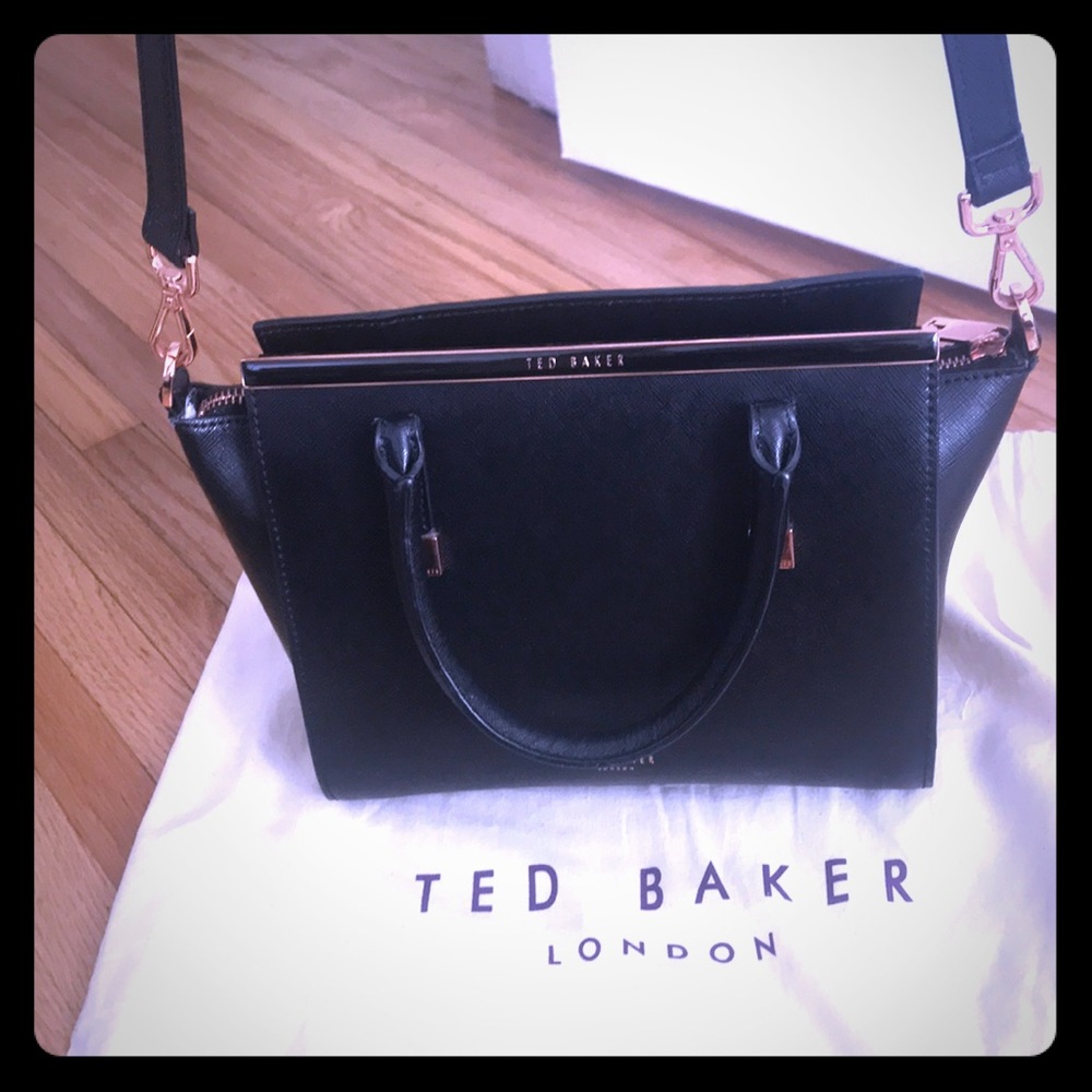 Ted Baker Rose gold and black purse